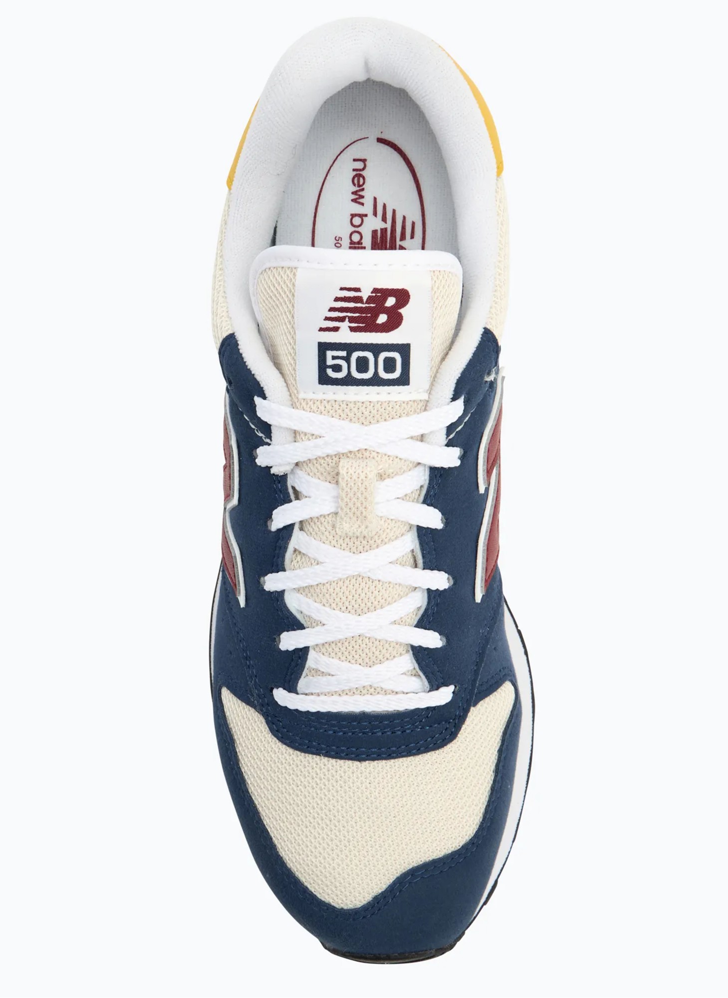 New Balance 500 мужские | Цвет - синий, желтый, красный | Артикул GM500RTB