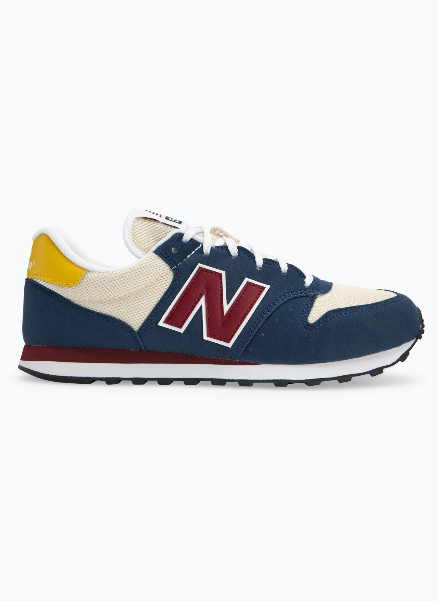 New Balance 500 мужские | Цвет - синий, желтый, красный | Артикул GM500RTB