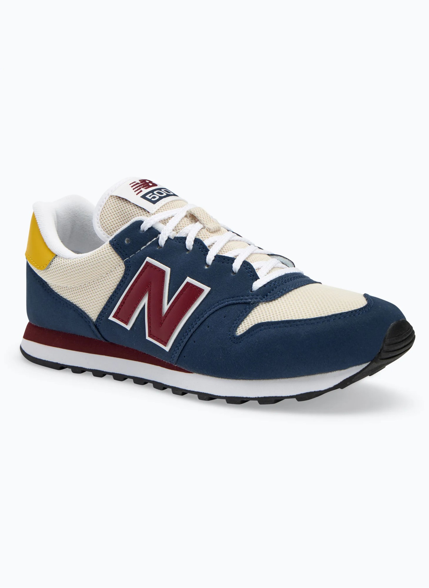 New Balance 500 мужские | Цвет - синий, желтый, красный | Артикул GM500RTB