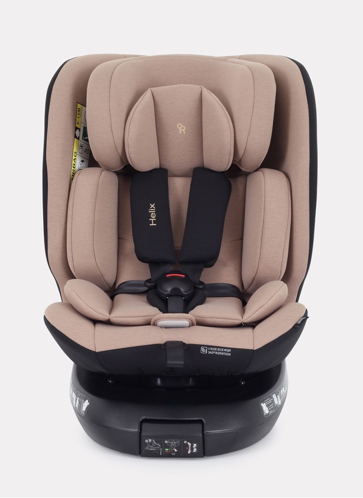 Детское автокресло Rant Helix isofix для роста 40-150 см | Бежевое | Группа 0-1-2-3 (до 36 кг) | С поворотной базой