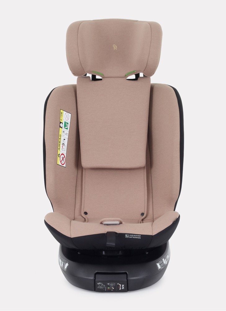 Детское автокресло Rant Helix isofix для роста 40-150 см | Бежевое | Группа 0-1-2-3 (до 36 кг) | С поворотной базой