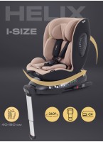 Детское автокресло Rant Helix isofix для роста 40-150 см | Бежевое | Группа 0-1-2-3 (до 36 кг) | С поворотной базой