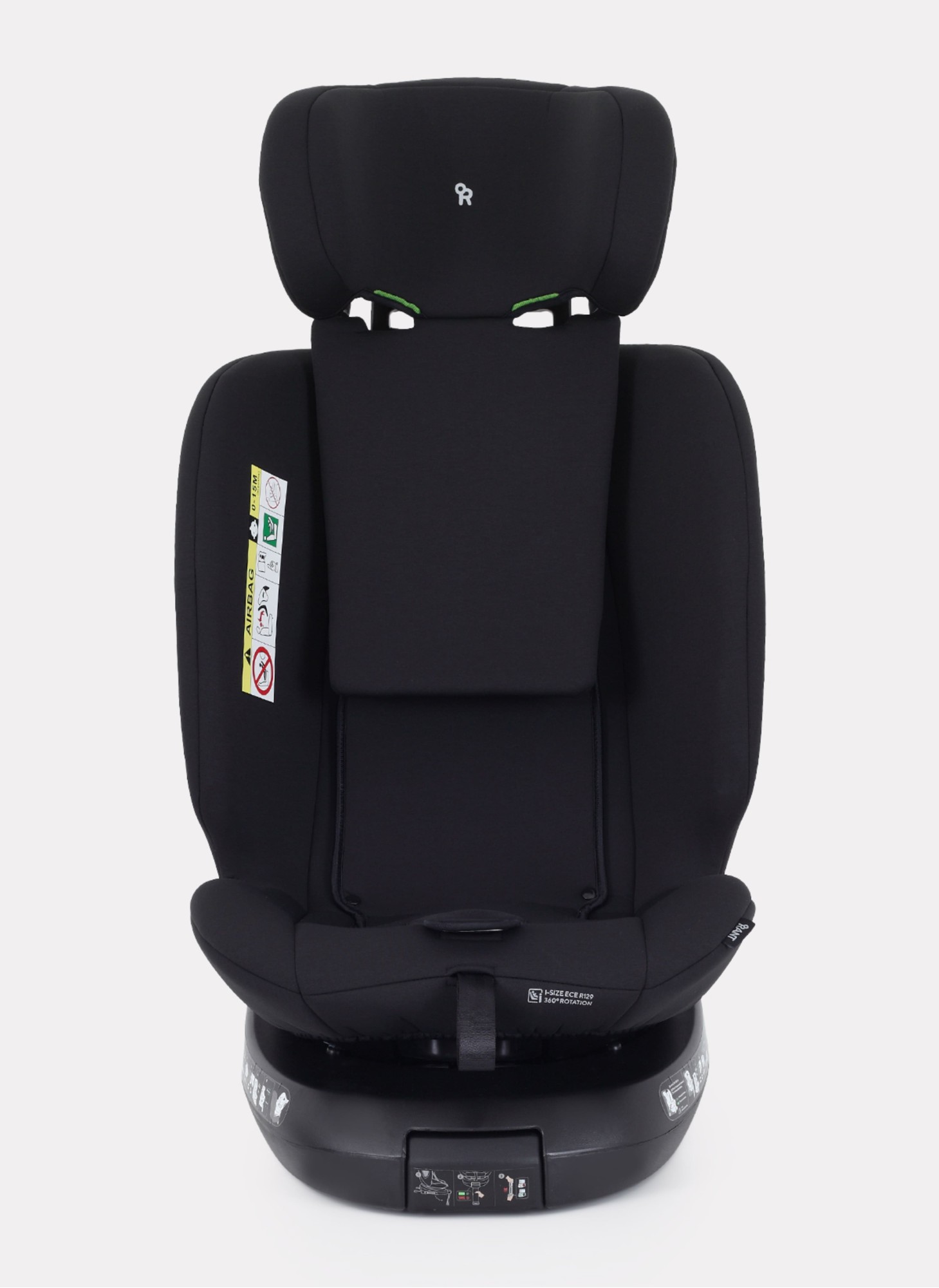 Детское автокресло Rant Helix Isofix для роста 40-150 см | Черное | Группа 0-1-2-3 (до 36 кг) | С поворотной базой
