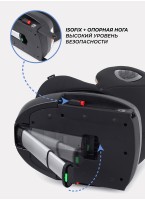 Детское автокресло Rant Helix Isofix для роста 40-150 см | Зеленое | Группа 0-1-2-3 (до 36 кг) | С поворотной базой