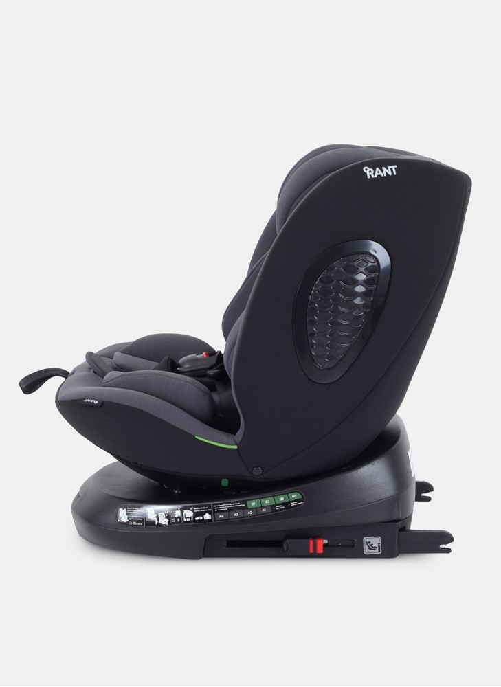 Детское автокресло Rant Helix Isofix для роста 40-150 см | Серая | Группа 0-1-2-3 (до 36 кг) | С поворотной базой