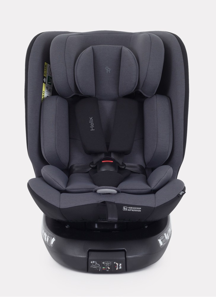 Детское автокресло Rant Helix Isofix для роста 40-150 см | Серая | Группа 0-1-2-3 (до 36 кг) | С поворотной базой