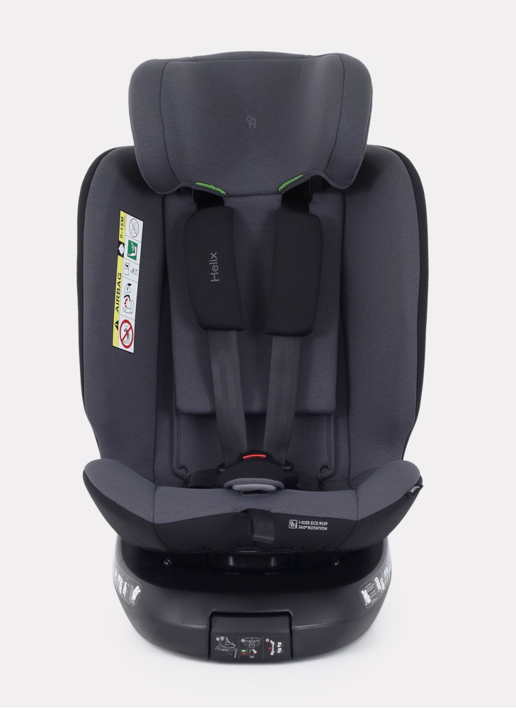 Детское автокресло Rant Helix Isofix для роста 40-150 см | Серая | Группа 0-1-2-3 (до 36 кг) | С поворотной базой
