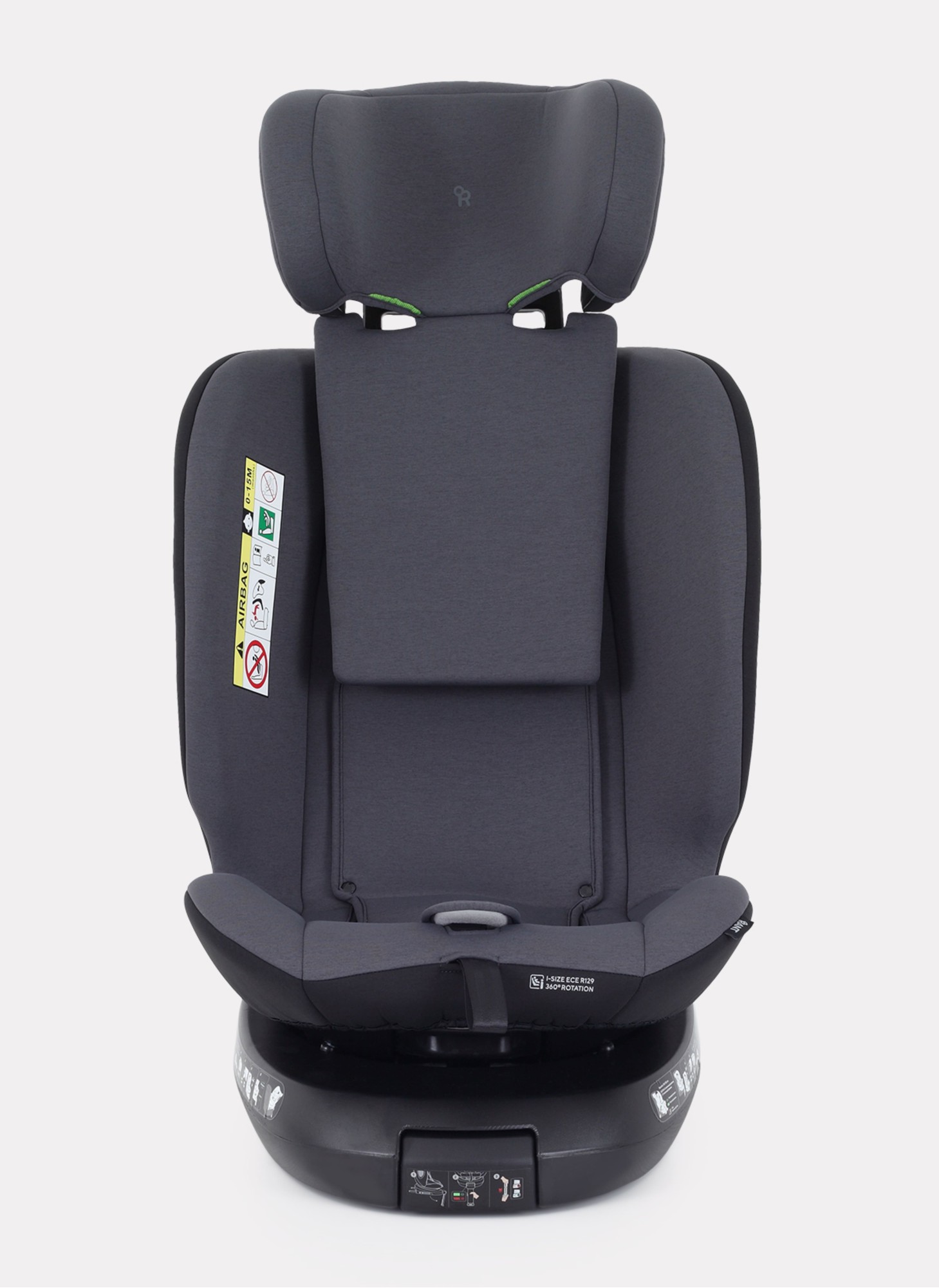 Детское автокресло Rant Helix Isofix для роста 40-150 см | Серая | Группа 0-1-2-3 (до 36 кг) | С поворотной базой