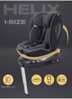 Детское автокресло Rant Helix Isofix для роста 40-150 см | Серая | Группа 0-1-2-3 (до 36 кг) | С поворотной базой