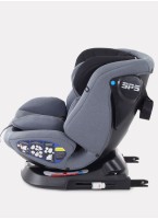 Детское автокресло Rant Nitro Isofix| Рост детей 40-145 см | Черное/Серое | Группа 0-1-2-3 (0 - 36 кг) | С поворотной базой на 360