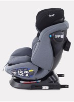 Детское автокресло Rant Nitro Isofix| Рост детей 40-145 см | Черное/Серое | Группа 0-1-2-3 (0 - 36 кг) | С поворотной базой на 360