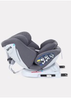 Детское автокресло Rant Nitro Isofix| Рост детей 40-145 см | Серое | Группа 0-1-2-3 (0 - 36 кг) | С поворотной базой на 360