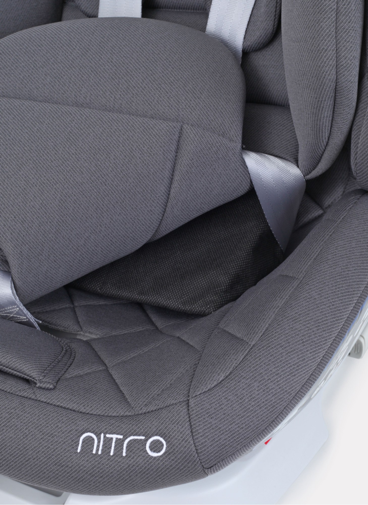 Детское автокресло Rant Nitro Isofix| Рост детей 40-145 см | Серое | Группа 0-1-2-3 (0 - 36 кг) | С поворотной базой на 360
