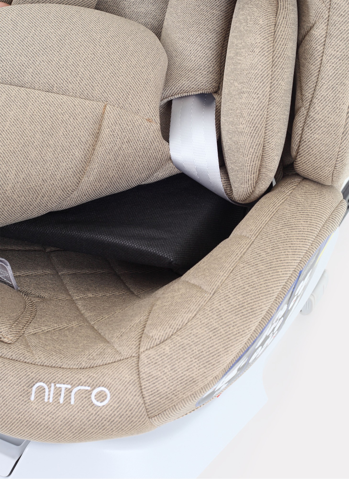 Детское автокресло Rant Nitro Isofix| Рост детей 40-145 см | Бежевое | Группа 0-1-2-3 (0 - 36 кг) | С поворотной базой на 360