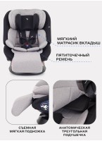 Детское автокресло Rant Nitro Plus  Isofix| Рост детей 40-150 см | Бежевое| Группа 0-1-2-3 (0 - 36 кг) | С поворотной базой на 360