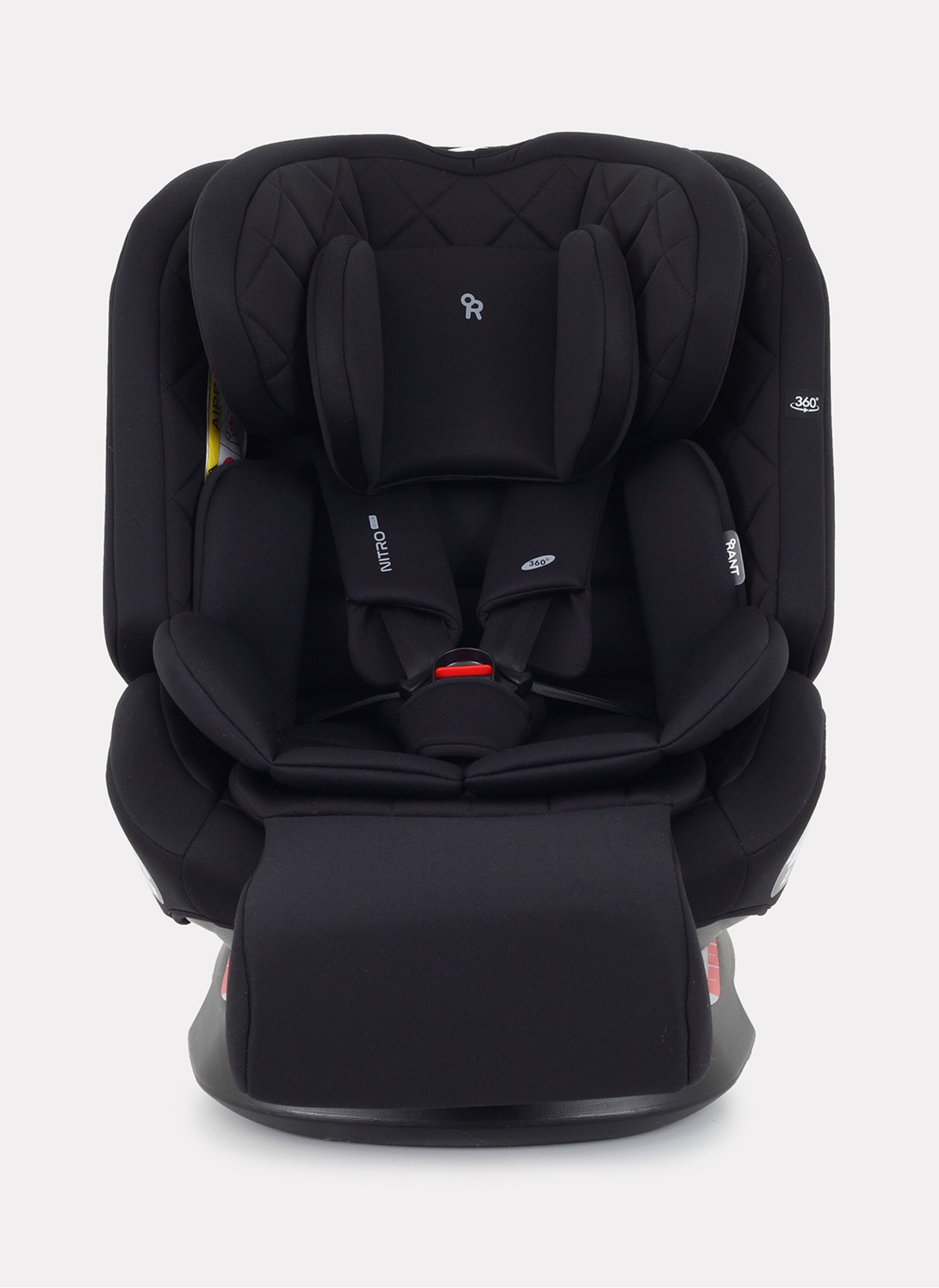 Детское автокресло Rant Nitro Plus  Isofix| Рост детей 40-150 см | Черное | Группа 0-1-2-3 (0 - 36 кг) | С поворотной базой на 360