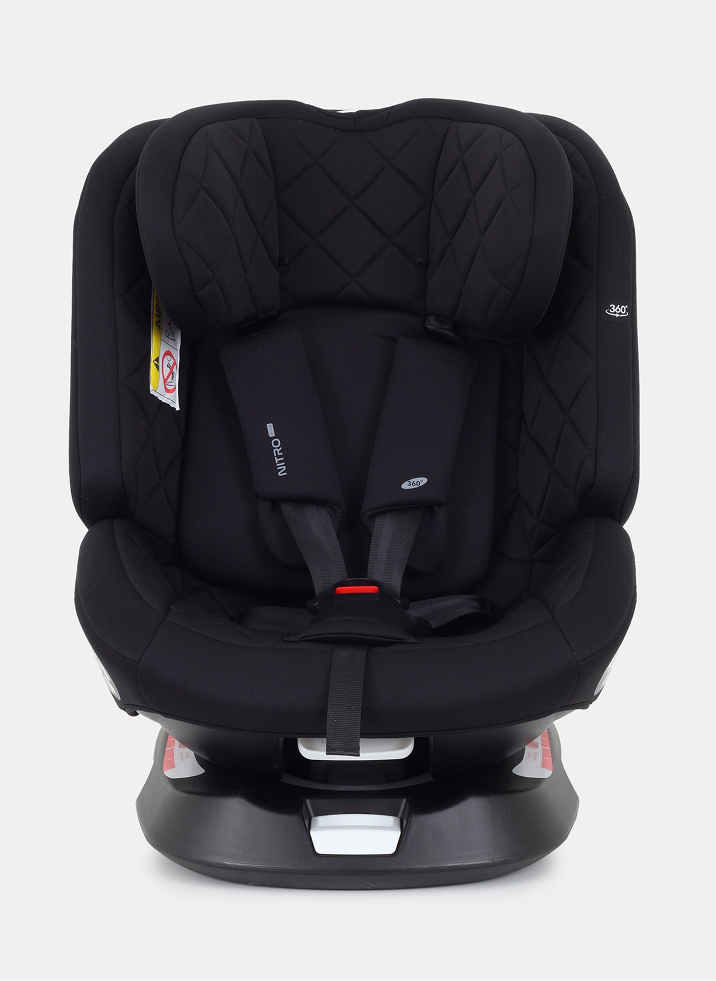 Детское автокресло Rant Nitro Plus  Isofix| Рост детей 40-150 см | Черное | Группа 0-1-2-3 (0 - 36 кг) | С поворотной базой на 360