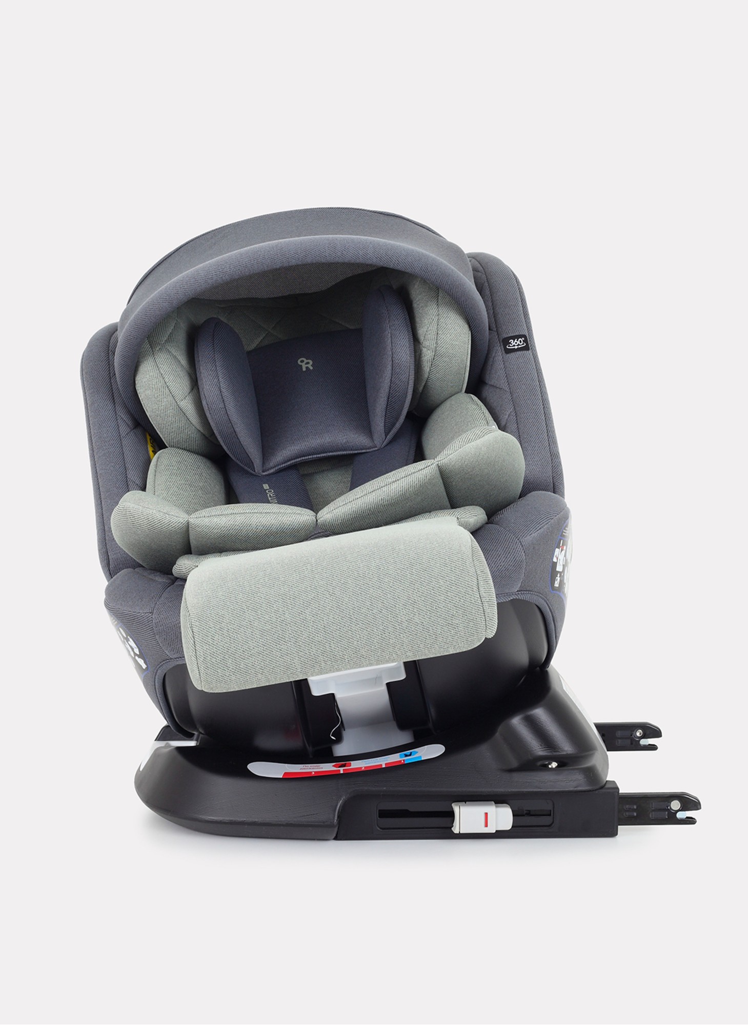 Детское автокресло Rant Nitro Plus  Isofix| Рост детей 40-150 см | Зеленое | Группа 0-1-2-3 (0 - 36 кг) | С поворотной базой на 360