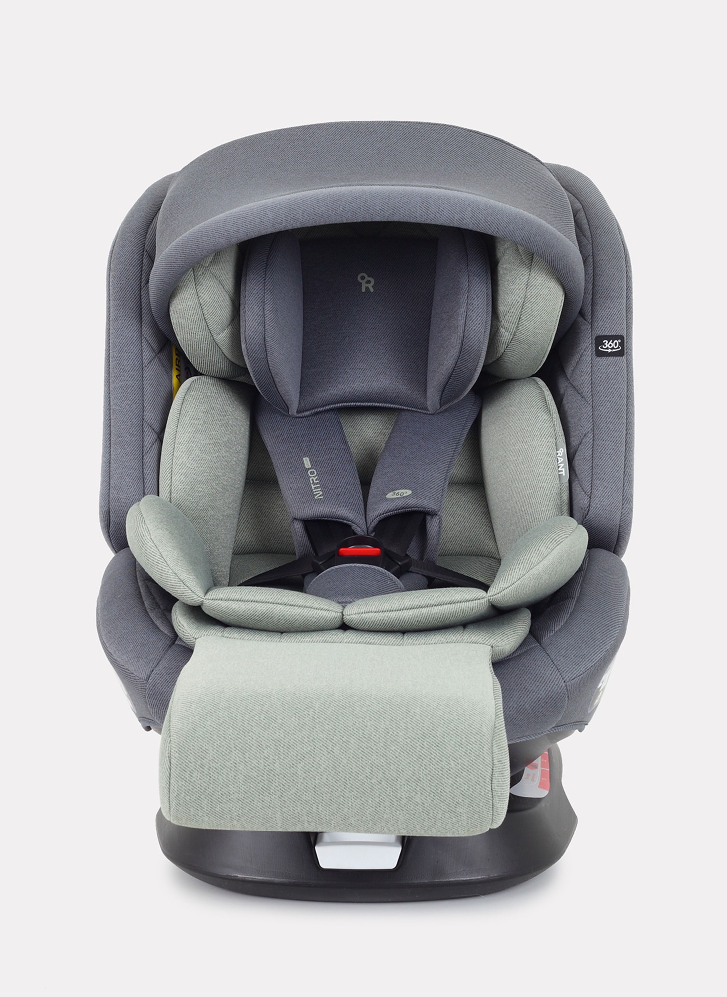 Детское автокресло Rant Nitro Plus  Isofix| Рост детей 40-150 см | Зеленое | Группа 0-1-2-3 (0 - 36 кг) | С поворотной базой на 360