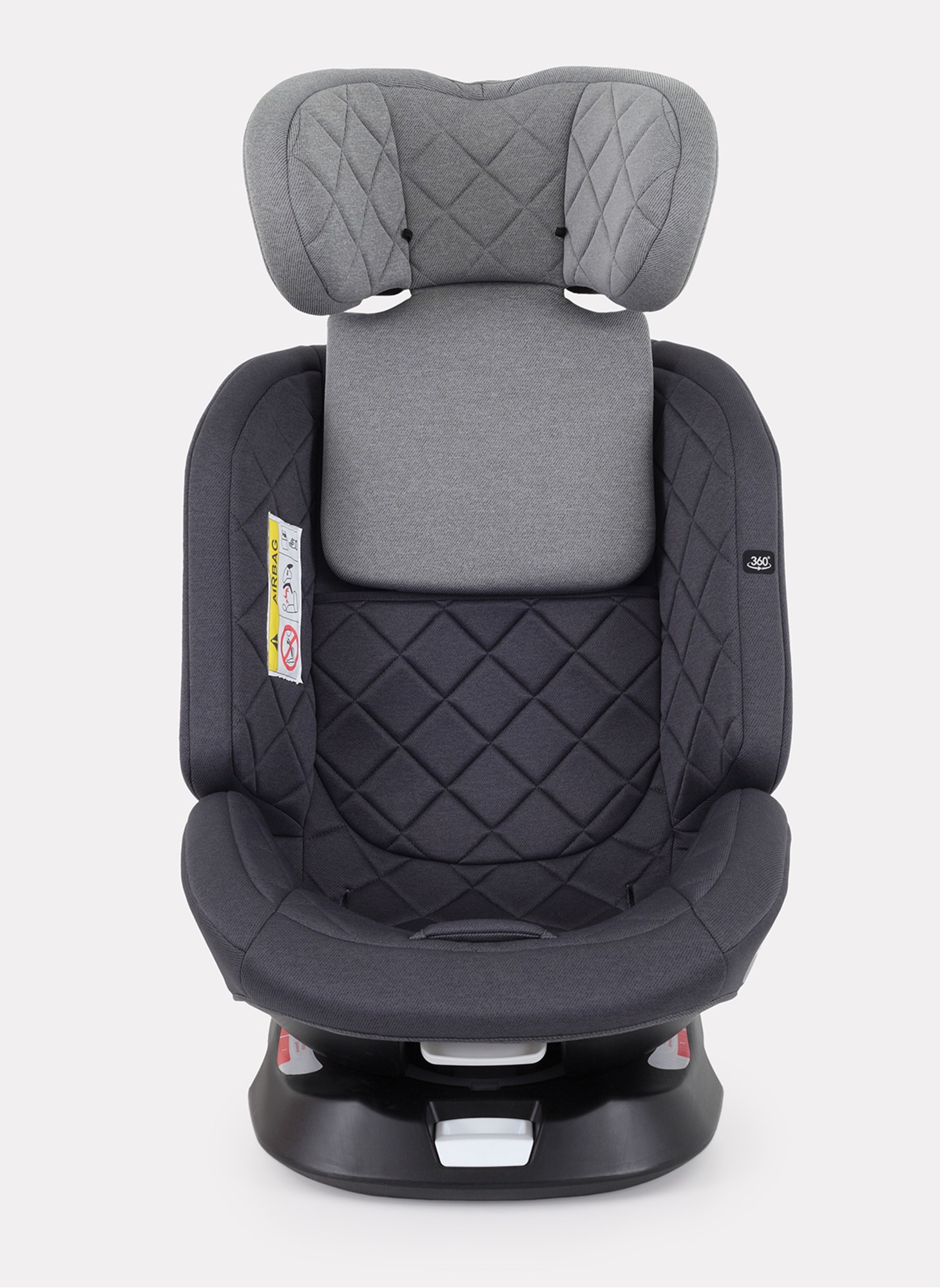 Детское автокресло Rant Nitro Plus  Isofix| Рост детей 40-150 см | Серое| Группа 0-1-2-3 (0 - 36 кг) | С поворотной базой на 360