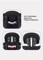 Детское автокресло Rant Nitro Plus  Isofix| Рост детей 40-150 см | Серое| Группа 0-1-2-3 (0 - 36 кг) | С поворотной базой на 360