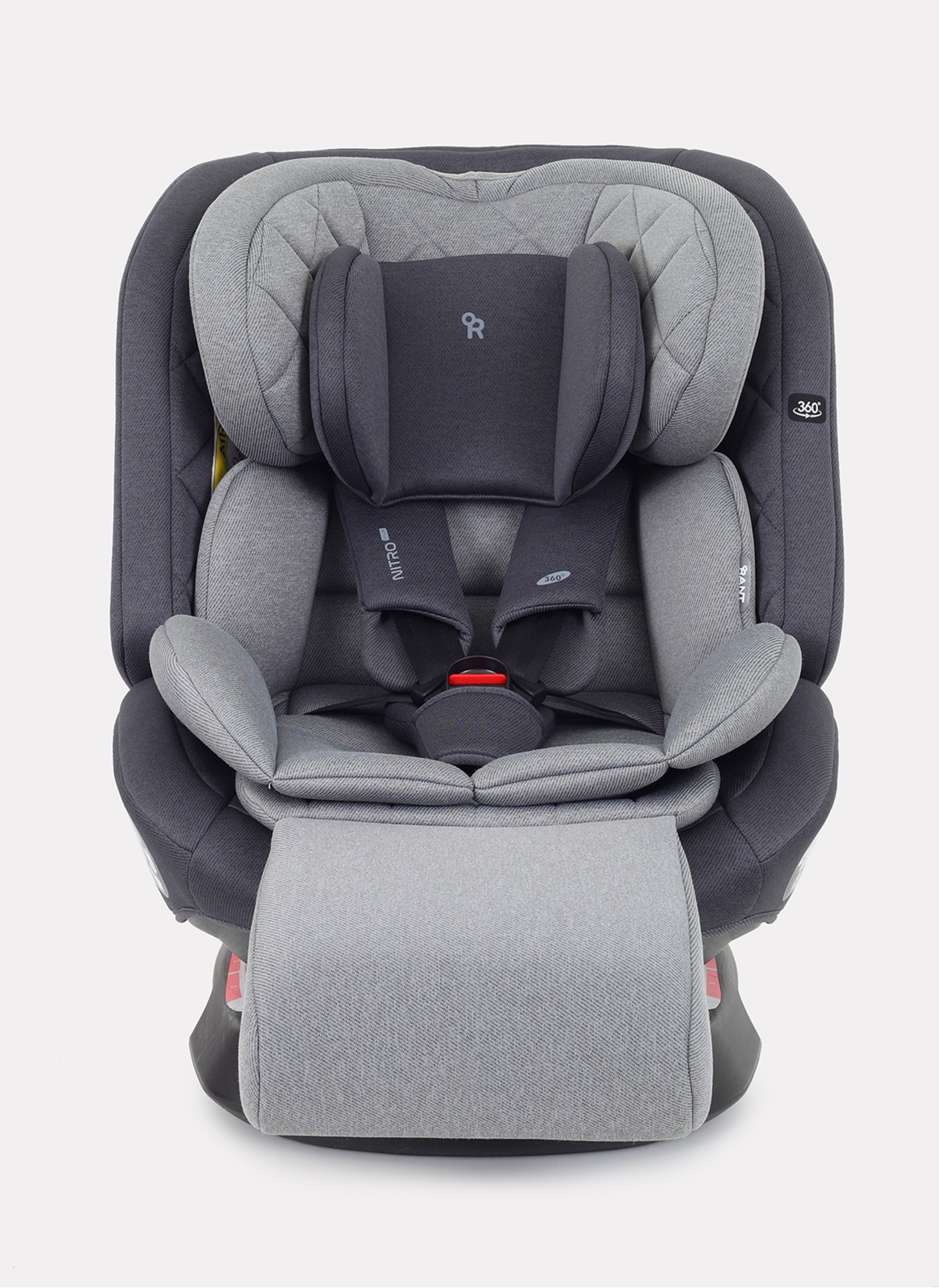 Детское автокресло Rant Nitro Plus  Isofix| Рост детей 40-150 см | Серое| Группа 0-1-2-3 (0 - 36 кг) | С поворотной базой на 360