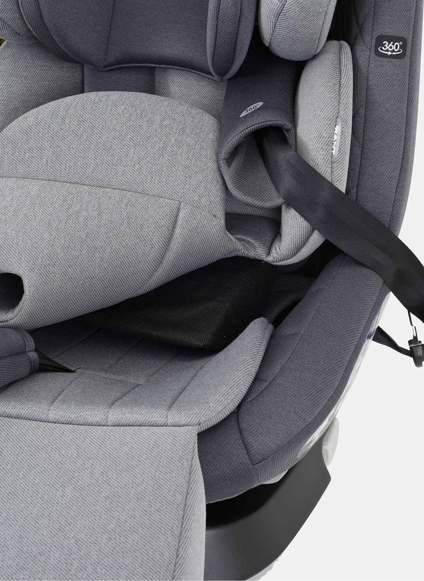 Детское автокресло Rant Nitro Plus  Isofix| Рост детей 40-150 см | Серое| Группа 0-1-2-3 (0 - 36 кг) | С поворотной базой на 360