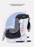Детское автокресло Rant Drive Isofix для роста 40-150 см | Черное | Группа 0-1-2-3 (0 - 36 кг) | С поворотной базой на 360