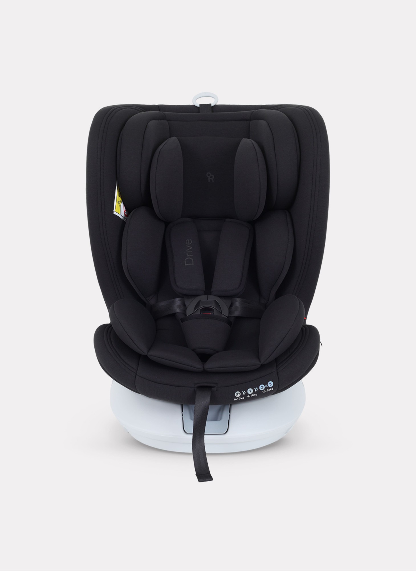 Детское автокресло Rant Drive Isofix для роста 40-150 см | Черное | Группа 0-1-2-3 (0 - 36 кг) | С поворотной базой на 360