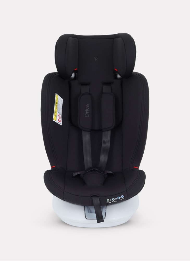 Детское автокресло Rant Drive Isofix для роста 40-150 см | Черное | Группа 0-1-2-3 (0 - 36 кг) | С поворотной базой на 360