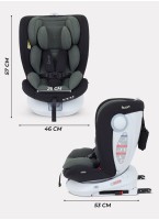 Детское автокресло Rant Drive Isofix для роста 40-150 см | Зеленое | Группа 0-1-2-3 (0 - 36 кг) | С поворотной базой на 360