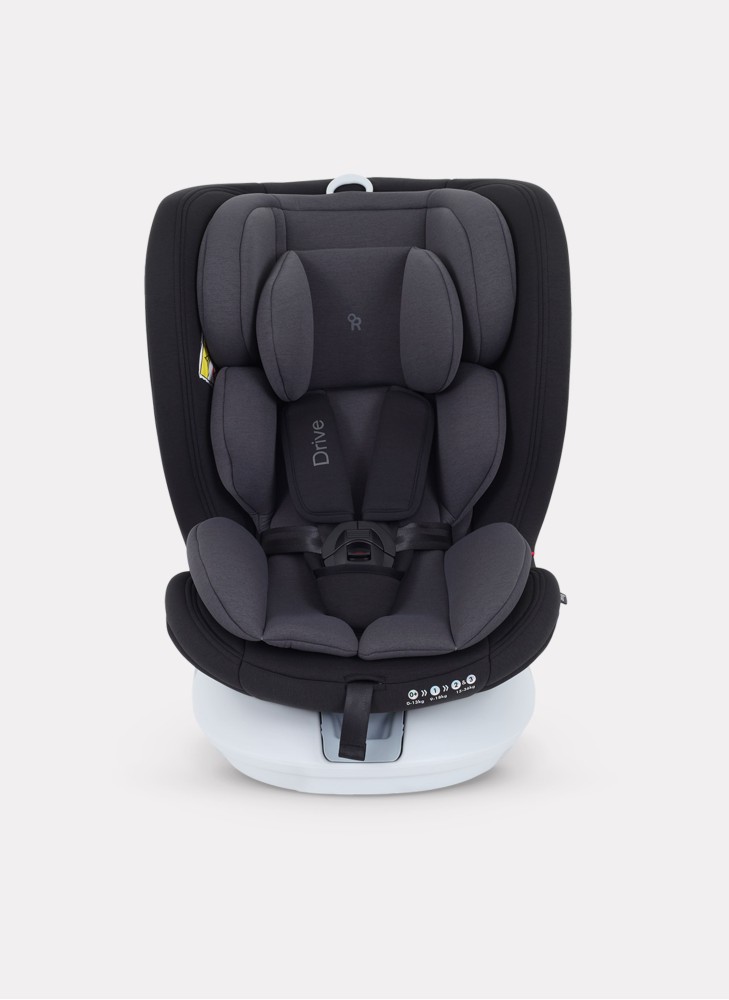 Детское автокресло Rant Drive Isofix для роста 40-150 см | Серое | Группа 0-1-2-3 (0 - 36 кг) | С поворотной базой на 360