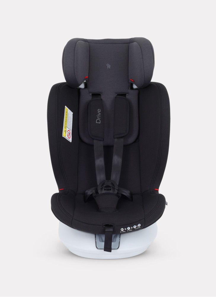 Детское автокресло Rant Drive Isofix для роста 40-150 см | Серое | Группа 0-1-2-3 (0 - 36 кг) | С поворотной базой на 360