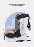 Детское автокресло Rant Drive Isofix для роста 40-150 см | Бежевое | Группа 0-1-2-3 (0 - 36 кг) | С поворотной базой на 360