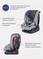 Детское автокресло Rant Matrix Active Line | Группа 0-1-2-3 (до 36 кг) | для роста 40-145 см | Серое | Для детей от 0 до 12 лет