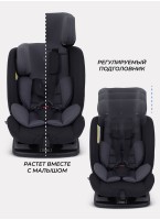 Детское автокресло Rant Matrix для роста 40-145 см | Серое | Группа 0-1-2-3 (до 36 кг) | Для детей от 0 до 12 лет