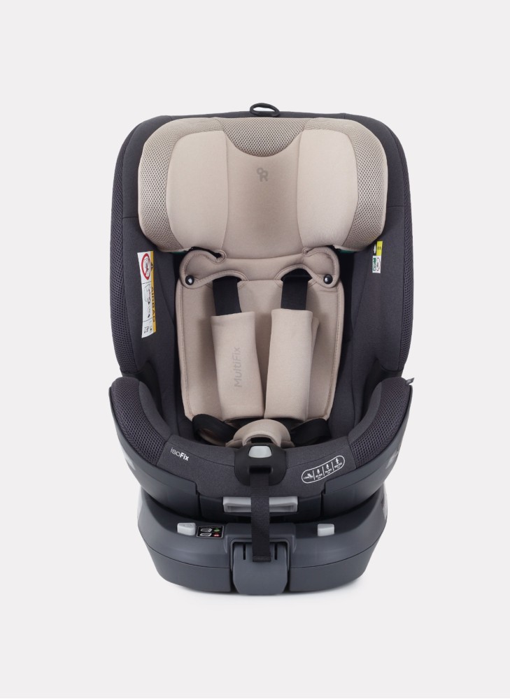 Детское автокресло Rant MultiFix с креплением Isofix | Рост детей 40-150 см | Бежевое | Группа 0-1-2-3 (0 - 36 кг) | С поворотной базой на 360