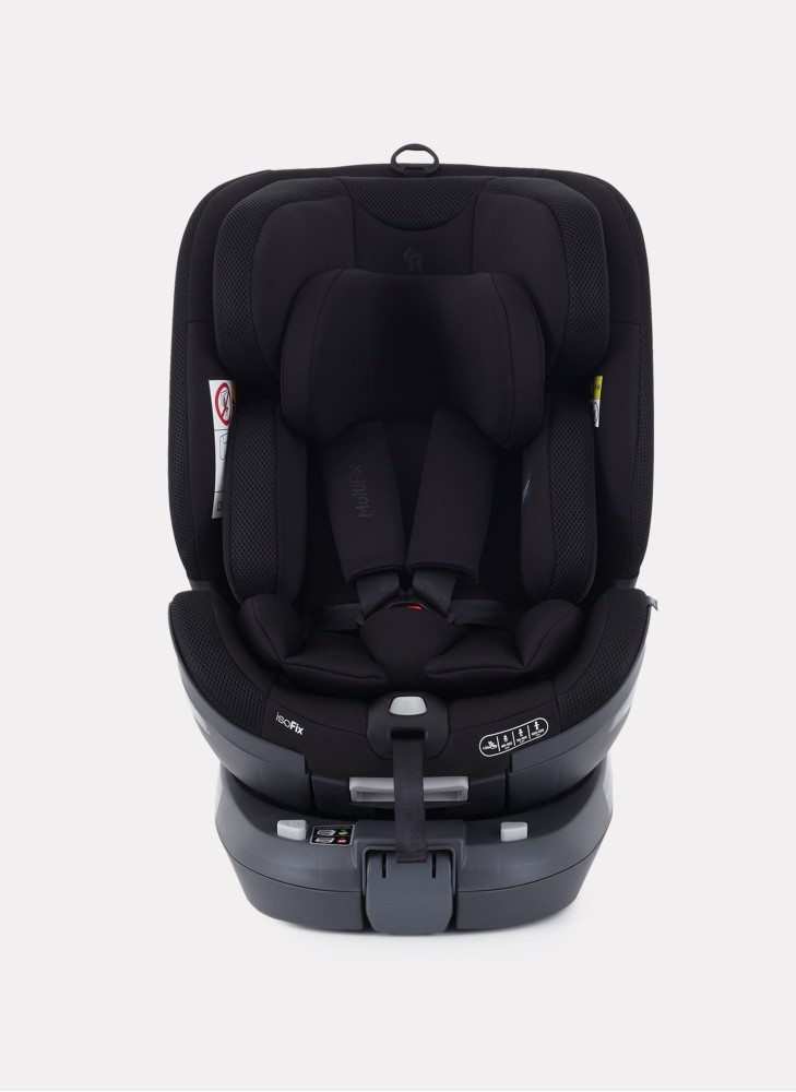 Детское автокресло Rant MultiFix с креплением Isofix | Рост детей 40-150 см | Черное | Группа 0-1-2-3 (0 - 36 кг) | С поворотной базой на 360