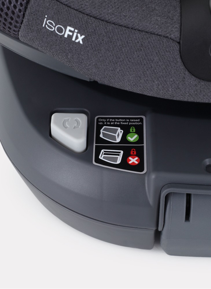 Детское автокресло Rant MultiFix с креплением Isofix | Рост детей 40-150 см | Черное | Группа 0-1-2-3 (0 - 36 кг) | С поворотной базой на 360