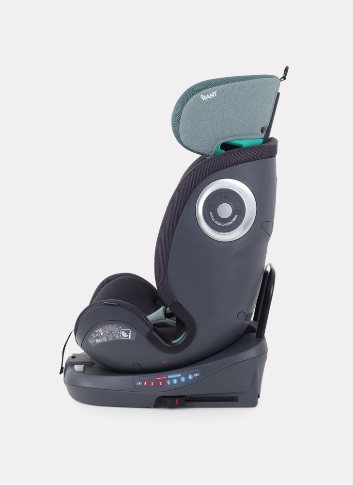 Детское автокресло Rant MultiFix с креплением Isofix | Рост детей 40-150 см | Зеленое | Группа 0-1-2-3 (0 - 36 кг) | С поворотной базой на 360