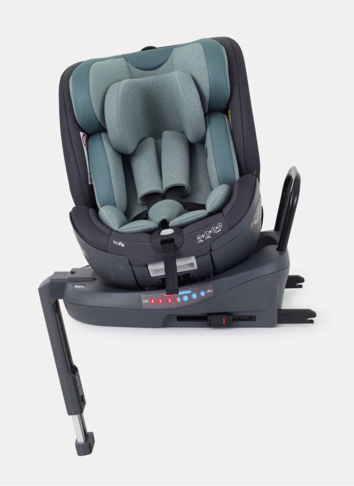 Детское автокресло Rant MultiFix с креплением Isofix | Рост детей 40-150 см | Зеленое | Группа 0-1-2-3 (0 - 36 кг) | С поворотной базой на 360