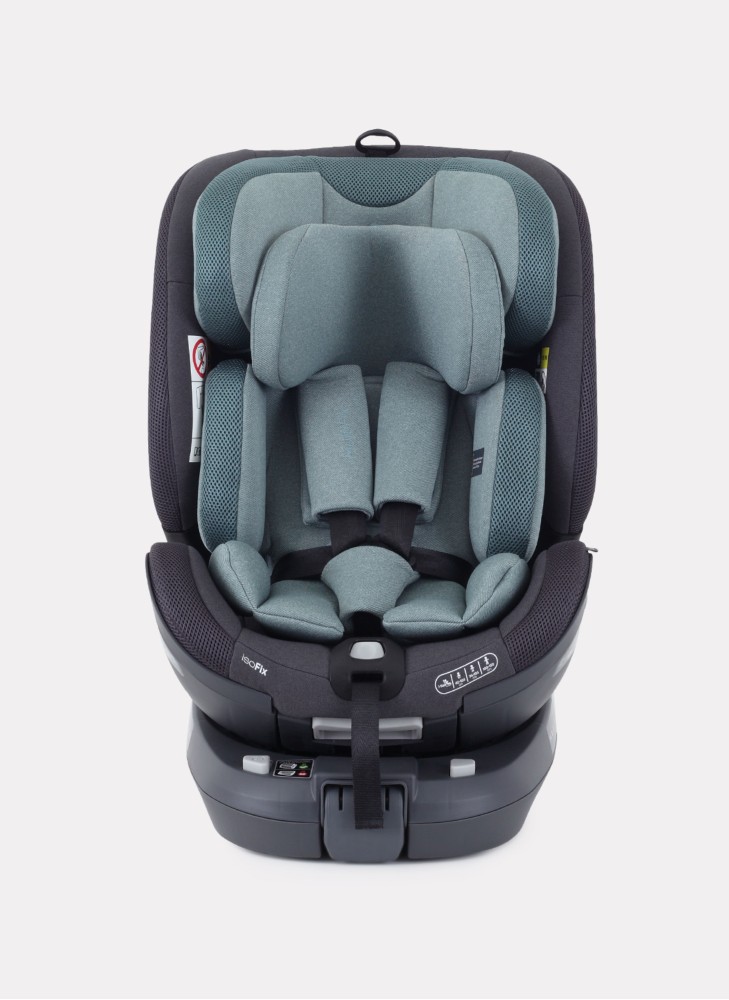 Детское автокресло Rant MultiFix с креплением Isofix | Рост детей 40-150 см | Зеленое | Группа 0-1-2-3 (0 - 36 кг) | С поворотной базой на 360