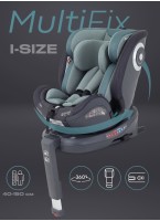 Детское автокресло Rant MultiFix с креплением Isofix | Рост детей 40-150 см | Зеленое | Группа 0-1-2-3 (0 - 36 кг) | С поворотной базой на 360