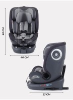 Детское автокресло Rant MultiFix с креплением Isofix | Рост детей 40-150 см | Зеленое | Группа 0-1-2-3 (0 - 36 кг) | С поворотной базой на 360
