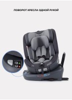 Детское автокресло Rant MultiFix с креплением Isofix | Рост детей 40-150 см | Зеленое | Группа 0-1-2-3 (0 - 36 кг) | С поворотной базой на 360