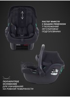 Автолюлька для новорожденных Rant Carry 2.0 | Группа  0+| Возраст ребенка: от 0 до 1 года | Вес ребенка 0-13 кг | Черная