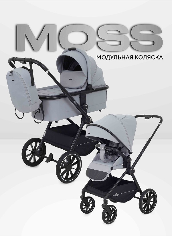 Коляска 2 в 1 Rant Moss 2025 RA321 Grey