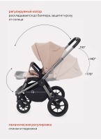 Коляска 3 в 1 Rant Flex Pro 2023 RA075 Beige