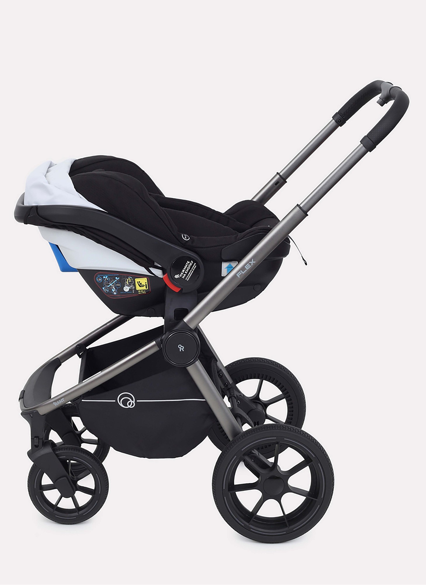 Коляска 3 в 1 Rant Flex Pro 2023 RA075 Black