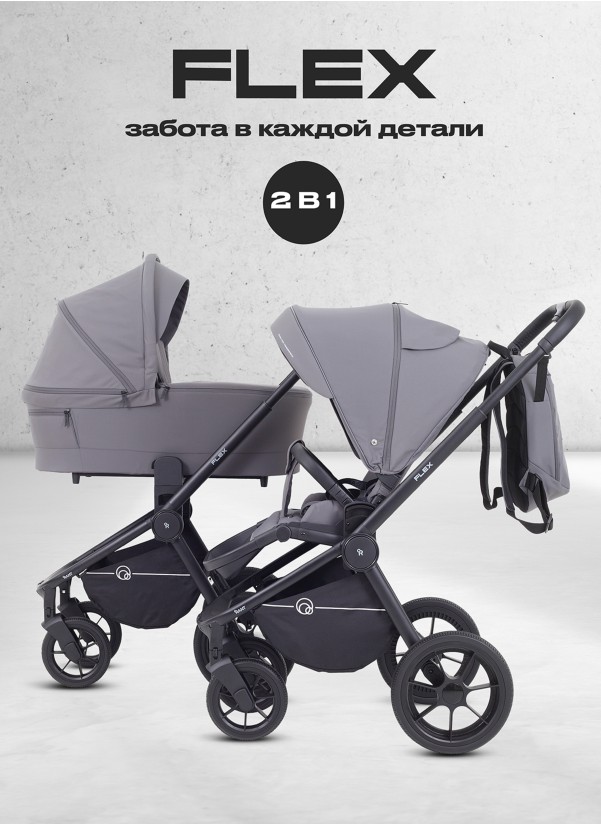 Коляска 2 в 1 Rant Flex RA076 Graphite
